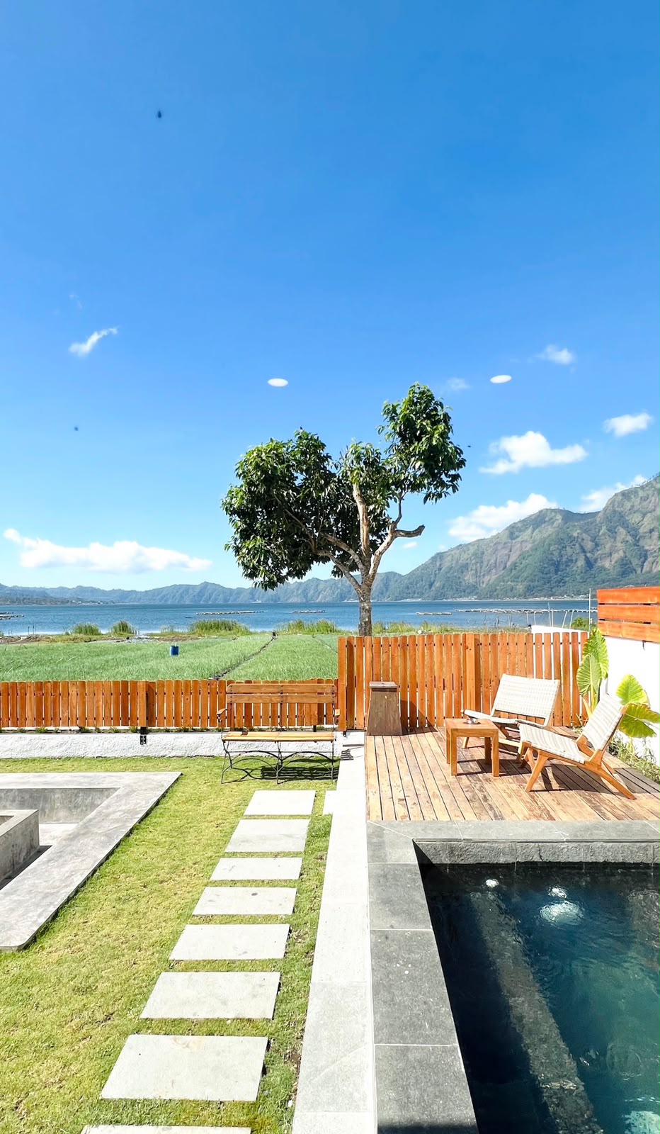 Private Two-Queen Bed Villa with Lake Batur Views & Hot Tub in Kintamani