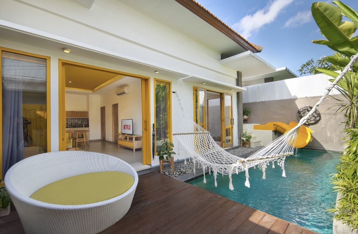 Fun Villa with Waterslide Seminyak
